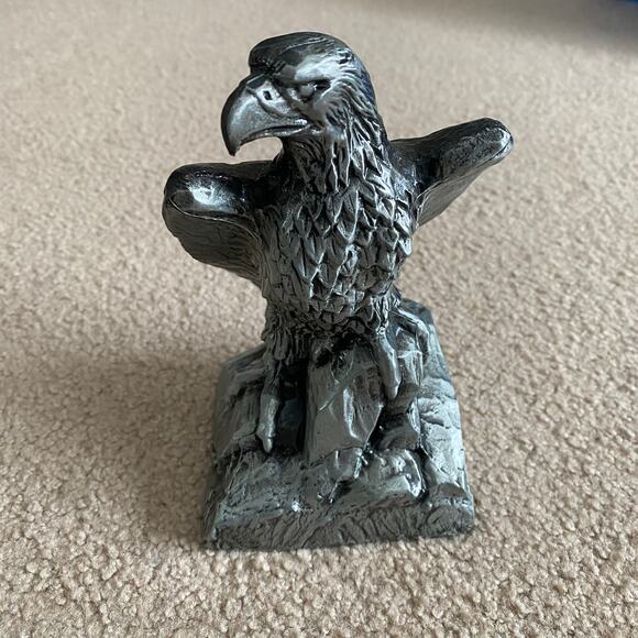 VINTAGE Silver Tone EAGLE Bank by Banthrico Inc Chicago BANK - Picture 2 of 6